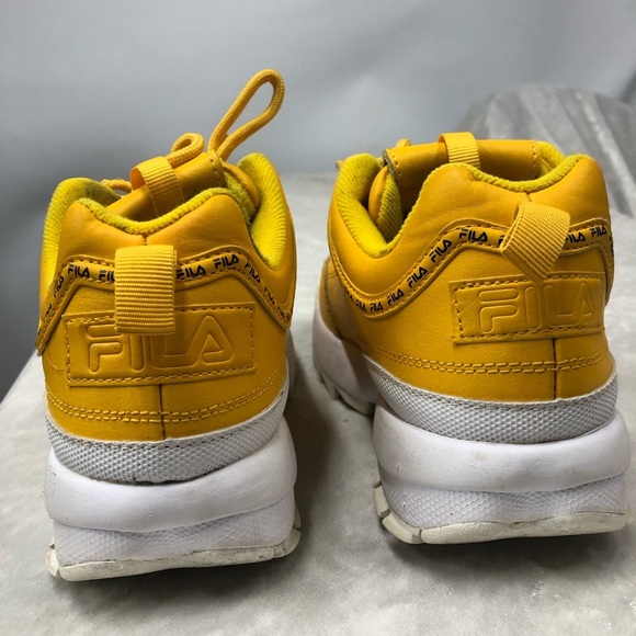 Fila chunky yellow sneakers size 7 disruptor II Premium Repeat - Picture 5 of 12